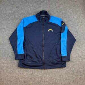 Men’s Nike Dry fit Sand Diego Chargers blue & gold full zip athletic sweatshirt
